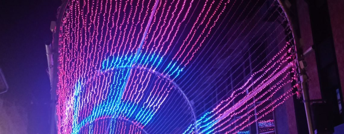 Túnel de Luz en la calle Libreros