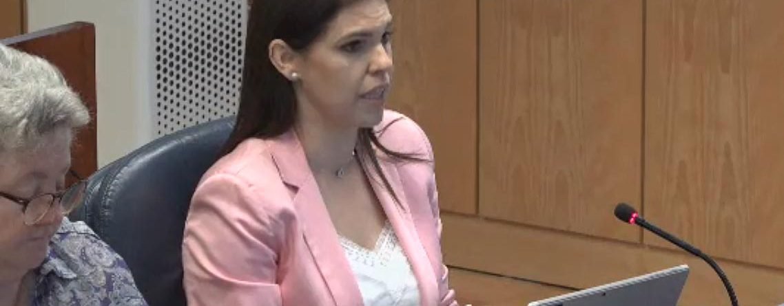 Judith Piquet en la Asamblea de Madrid